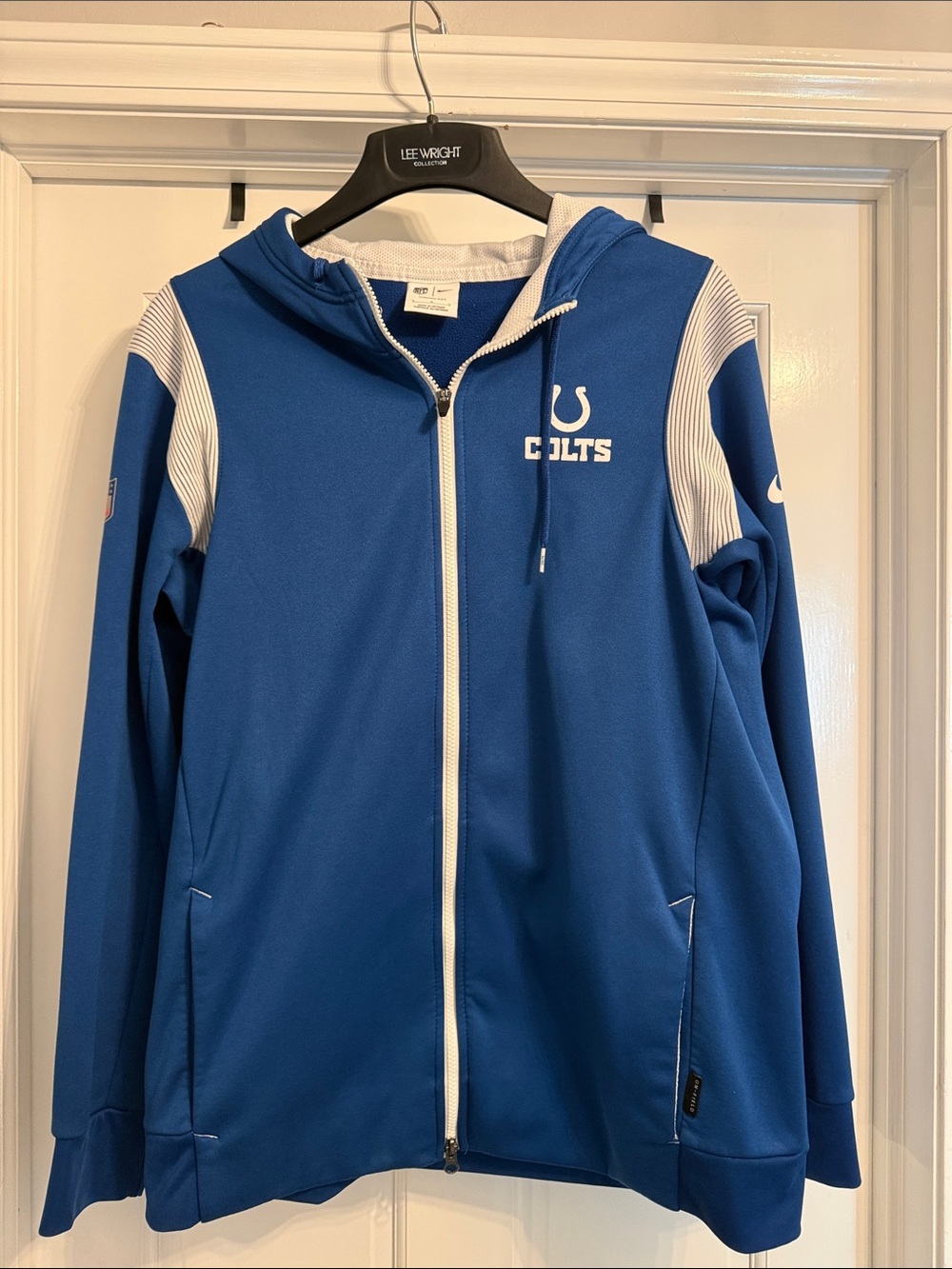 Indianapolis Colts Men’s Blue Full-Zip Hooded sweatshirt size large